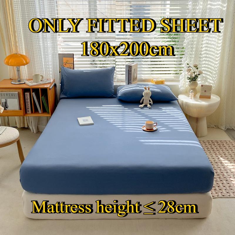Fitted Sheet Pure Cotton Non-fading Non-balling Single-piece Bed Sheet Non-slip Multi-specification Bedding Bedspread Protector