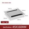 Caja de Gestión de Cables de Aleación de Aluminio Negra - Tapa de Paso de Cables para Escritorio