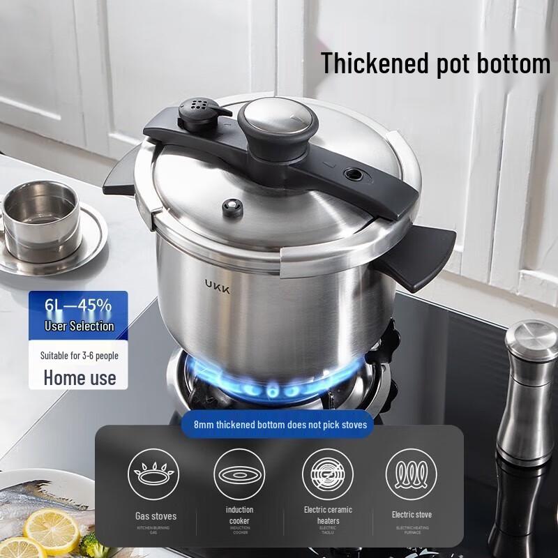 Ukk 304 Stainless Steel Explosion-Proof Pressure Cooker