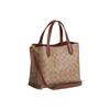 Coach X Peanuts Signature Canvas Leather Trim Tote Bag for Daily Use
