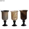 Painted Pattern Goblet Glass Vase Flower Pots Table Decoration Flowers Arrangement Hydroponics Floral Vases Modern Home Decor