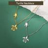 Cazador Stainless Steel Turtle Pendant Necklace for Women Gold Color Animal Choker Jewelry Birthday Gifts Wholesale 2026