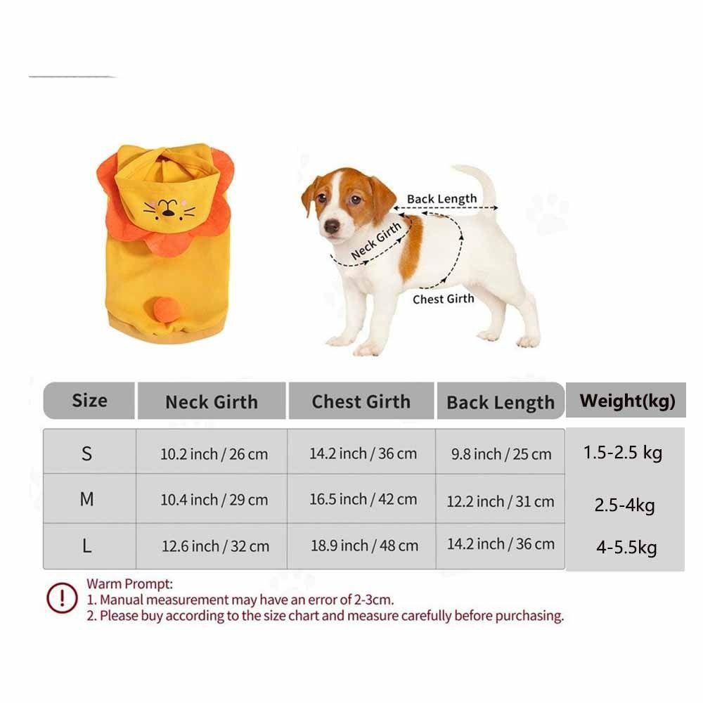 Roliga Djur Grod-Cosplay Hundhuvtröjor Haj Lejon Bekväm Husdjurshundhuvtröja Tjock Söt Stil Valpkläder Rock