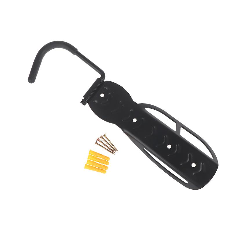 1Pcs Bike Stand Wall Mount Bicycle Holder Mountain Bike Rack Stands Storage Hanger Hook Mounted Rack Stand Steel Black