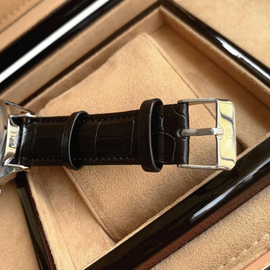 PABLO RAEZ Men's Black Waterproof Quartz Watch with Date