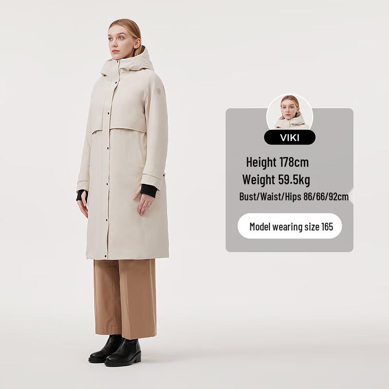 Tamboer Women's Mid-length Goose Down Puffer Coat