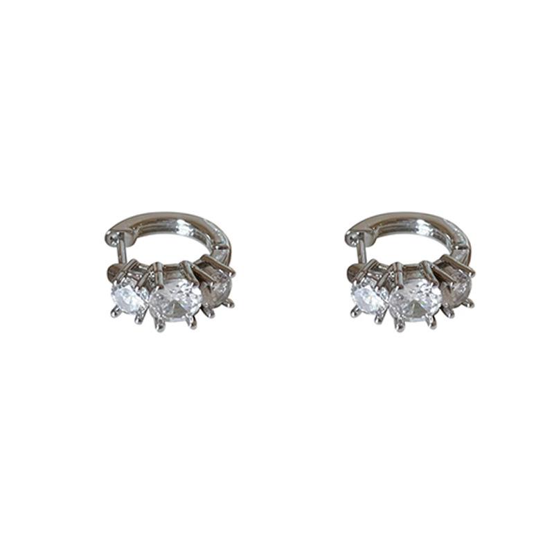 Niche Design Paved Zirconia Ear Cuff for Women - 2025 Trendy High-End Simple Sweet Earring
