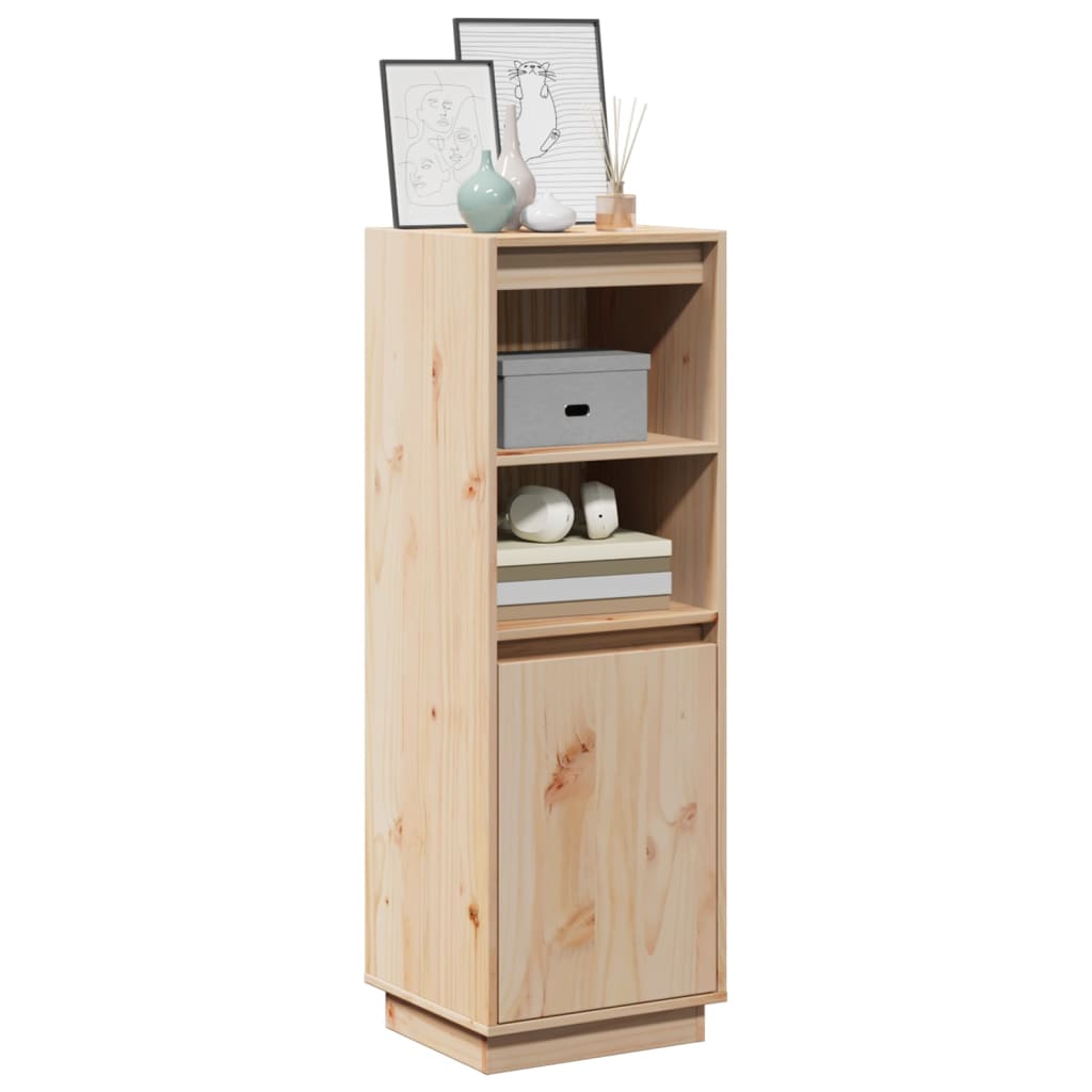 Highboard 37 X 34 X 110 Cm Solid Pine Wood