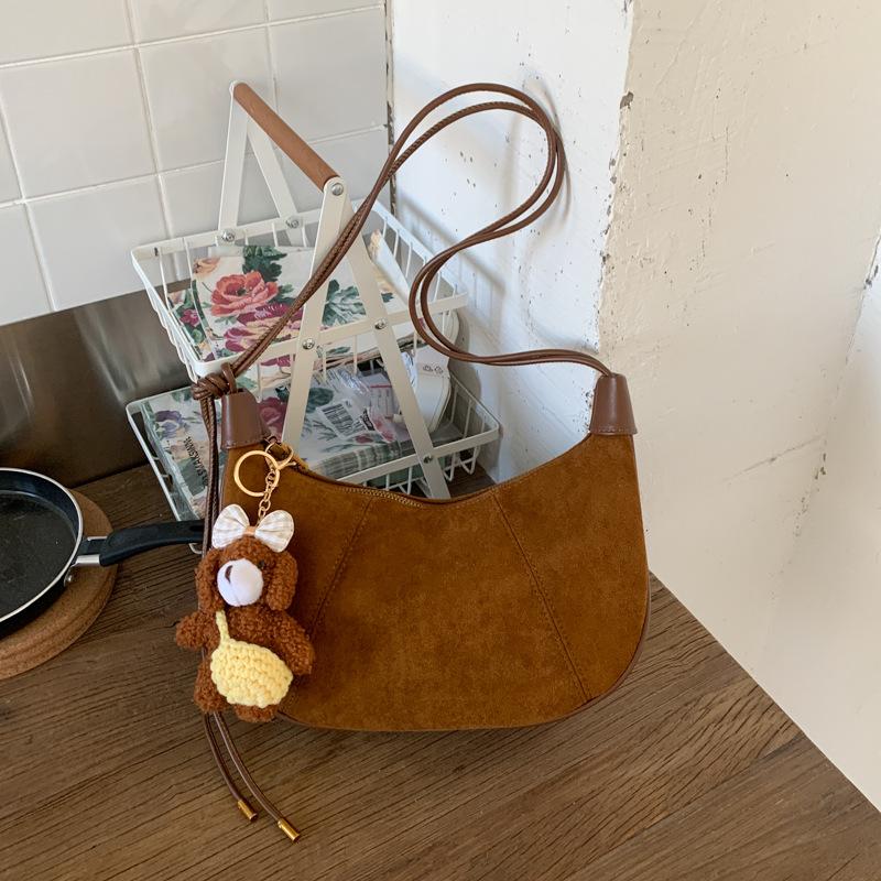 Fresh and Fashionable Leopard Print Women's Bag, Trendy Dumpling Bag, Large-capacity Armpit Bag