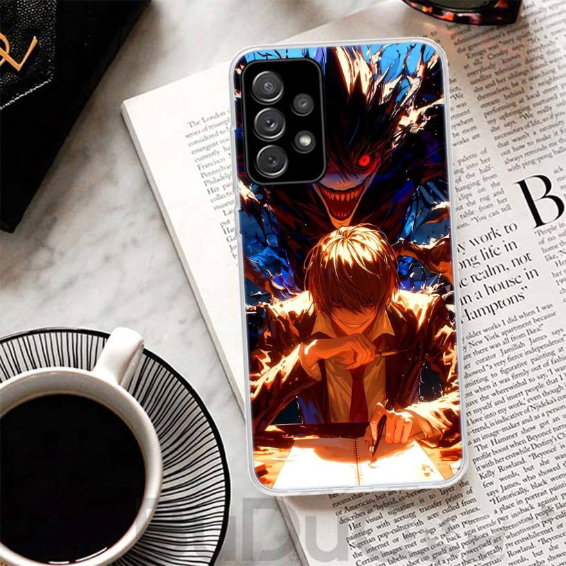 N-Note D-Death Yagami Light Phone Case For Samsung A17 A16 A26 A36 A56 A15 A14 A13 A55 A54 A53 A35 A34 A33 A25 A24 A23 A05S A04S