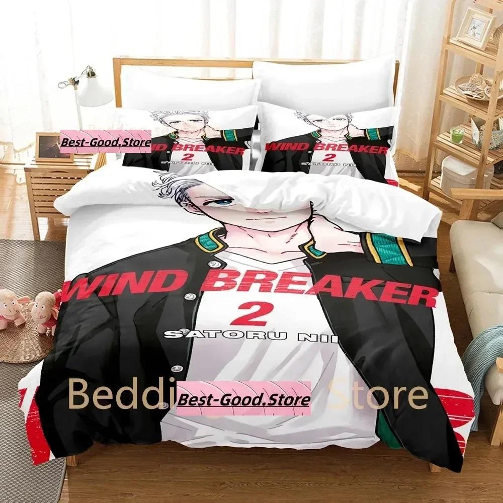 WIND BREAKER Beding Set Single Twin Ful Quen King-Sized Dimensionsd Dimensions Bed Linen Set Adult People Kid Bedrom Duvetcover Sets 3D Print Anime
