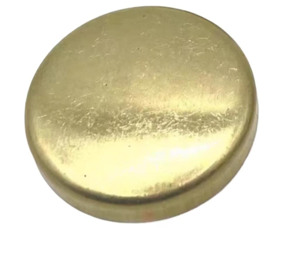 JT-SEAL 1PC Brass Round Welding Seal End Cap 8mm To 75mm Automotive Engine Cylinder Bowl Plug Pipe Fitting Connector (19mm)