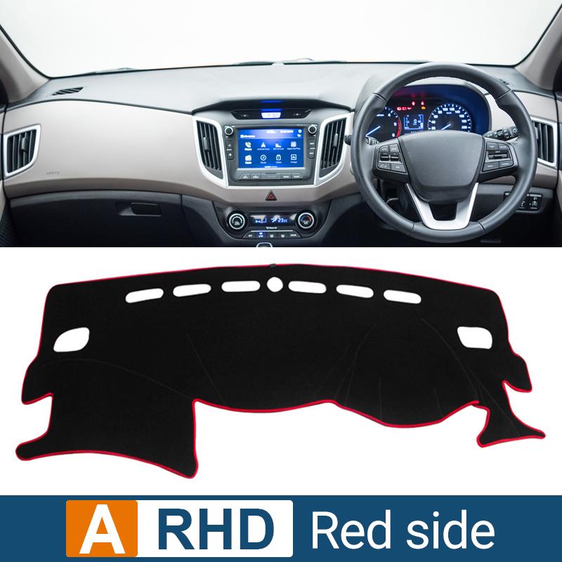 

Для Hyundai Creta ix25 2014 2015 2016 2017 2018 2019 Чехол на приборную панель автомобиля, защитный коврик от солнца, анти-УФ-излучения, нескользящий коврик