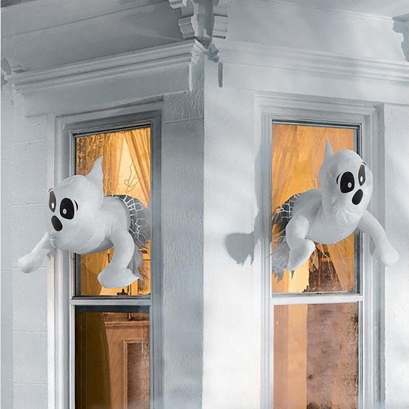BEPAN Halloween decorative ghost outdoor courtyard window glass scene arrangement decorations, horror atmosphere costume props