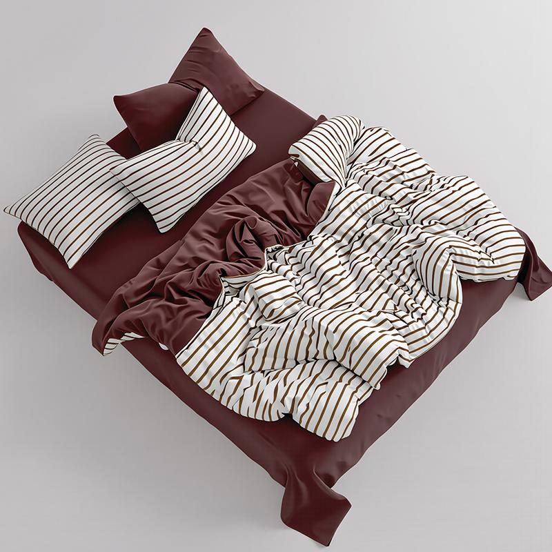 Fresh Green Plaid Quilt Cover Or Bedding Set Soft Skin-Friendly Duvet Covers Comfortable Durable Machine Washable Blanket Cover
