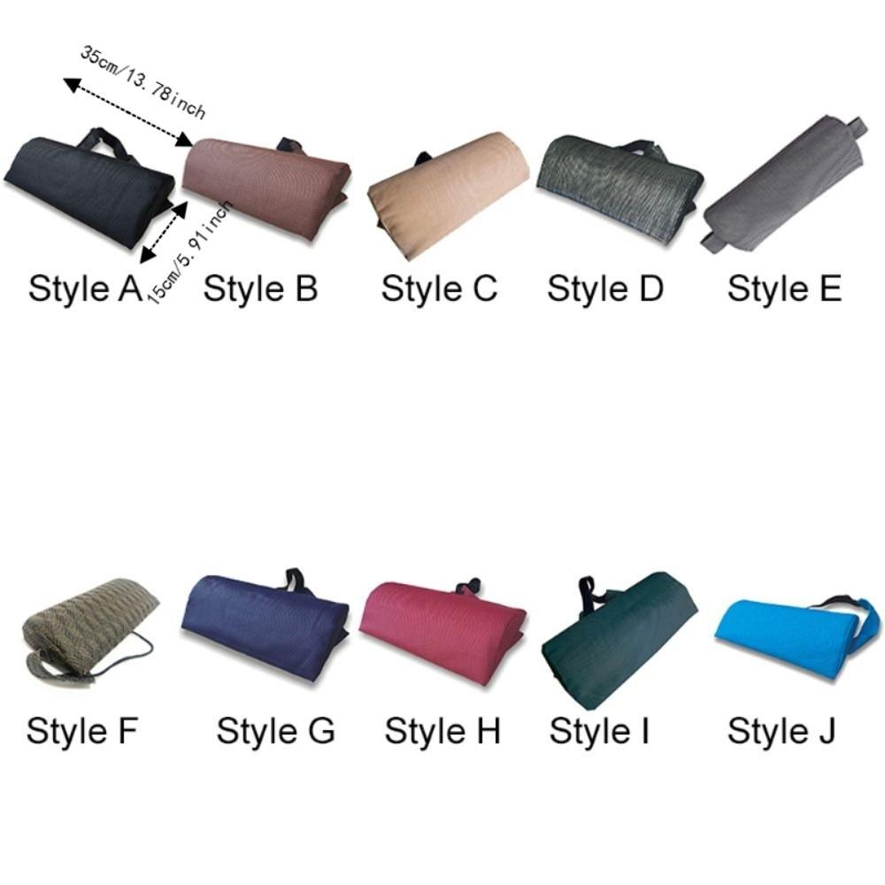 Elastic Band Beach Lounger Neck Pillow Removable Cover Sponge Filling Recliner Headrest Lightweight Ergonomic Curve