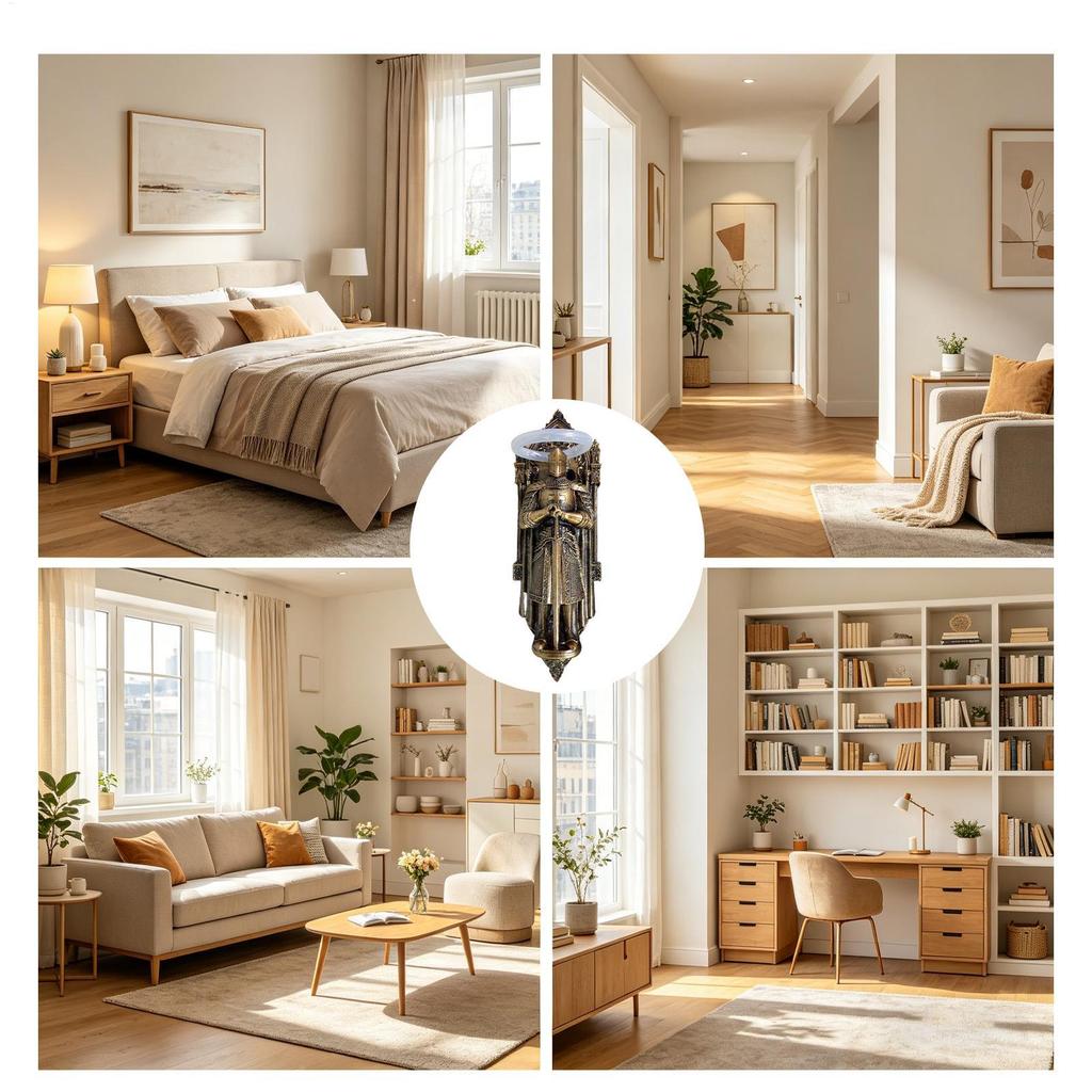 Knight Wall Lamp Vintage Resin LED Wall Sconce Medieval Gothic Guardian Angel Decorative Wall Art for Bedroom Living