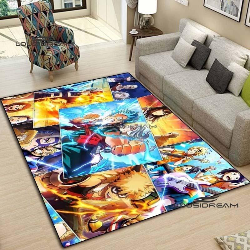 My Hero Academia Anime Koberec a kobereček Móda Domů Kreslený Dekorace Koberec obývací pokoj Ložnice Oblast Koberec pracovna Veranda podložka u postele