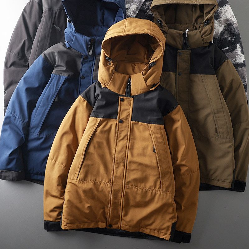 American Style Outdoor Shell Jacket Thickened Winter Cotton-Padded Jacket Workwear