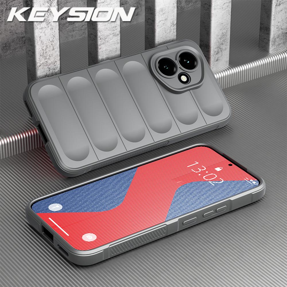 

KEYSION Противоударный матовый чехол для HONOR 400 Pro 5G Нескользящая мягкая силиконовая задняя крышка для телефона Huawei Honor 400 5G 400 Pro for Honor 400 светло-серый