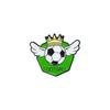 8PCS Elegant Soccer Themed Brooches Zinc Alloy Safety Corsage Pin Souvenir Perfect For Gifting And Event