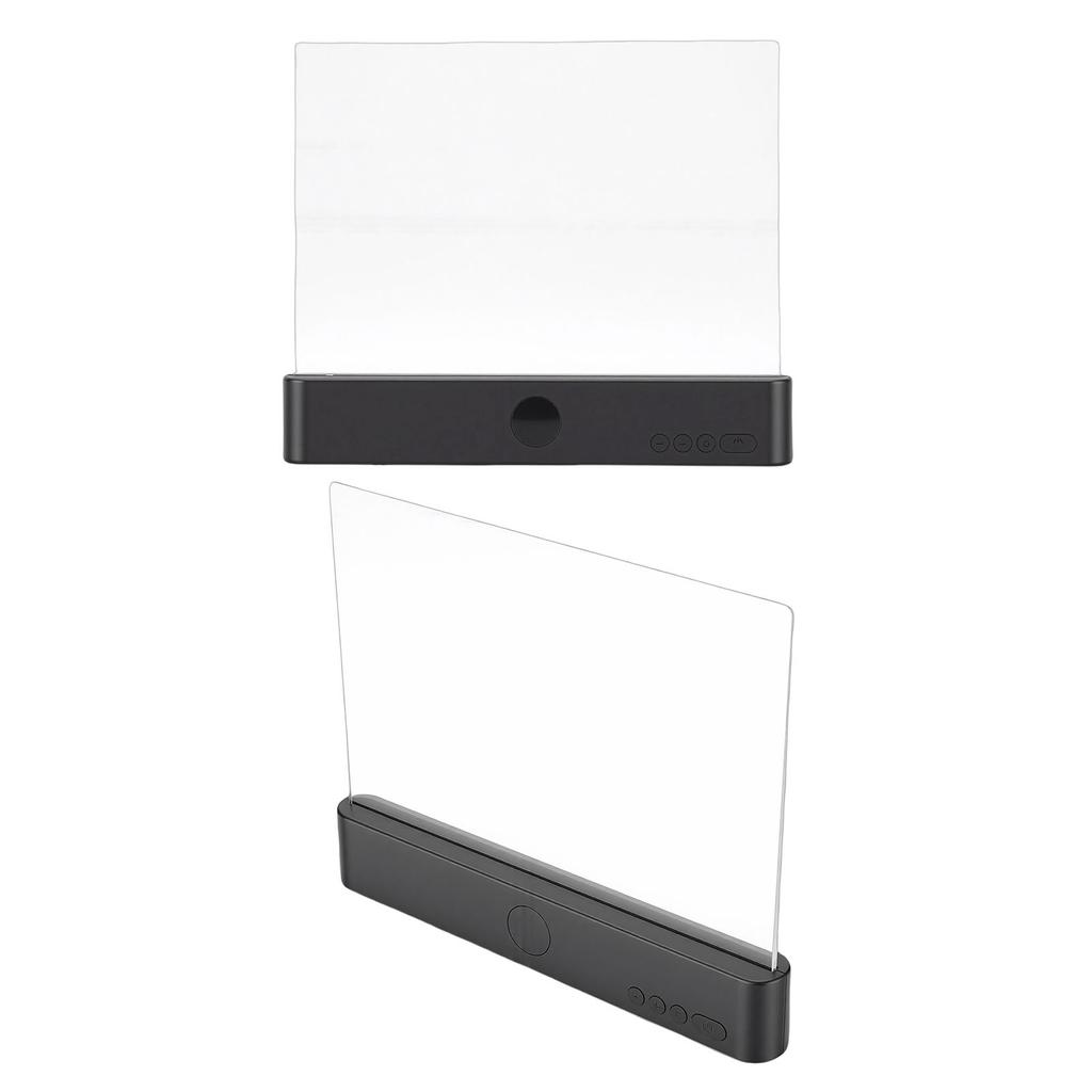 2 in 1 Flat Book Light LED Night Light USB Rechargeable Adjustable Brightness Reading Panel Plate Lamp for Dormitory