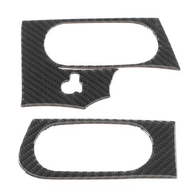 Side Air Vent Interior Sticker Carbon Fiber Air Outlet Trim Cover Decal Replacement for Corvette C6