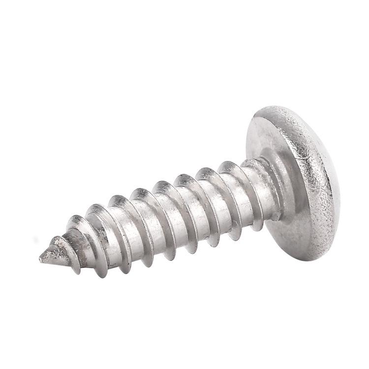 304 Stainless Steel Round & Flat Head Phillips Self-Tapping Screws