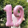 Pink Butterfly Number Balloon, 3D Stereoscopic Butterfly Number 0-9 Used for Anniversary Birthday Party Photography