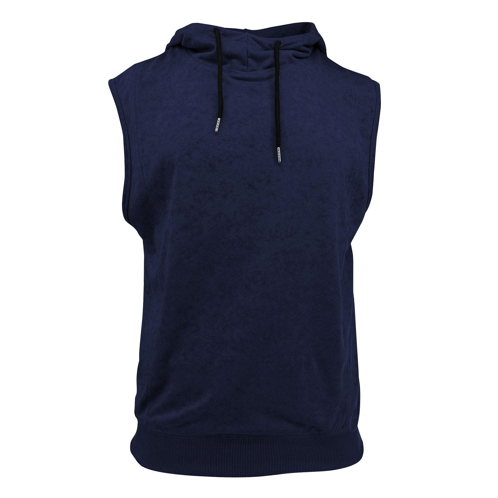 

Мужская модная потертая безрукавка с цветочным принтом и капюшоном XXL тёмно-синий