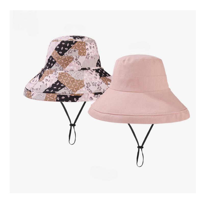 

Летняя шляпа рыбака из цельного хлопка, универсальная, повседневная, двухсторонняя шляпа от солнца one size розовый