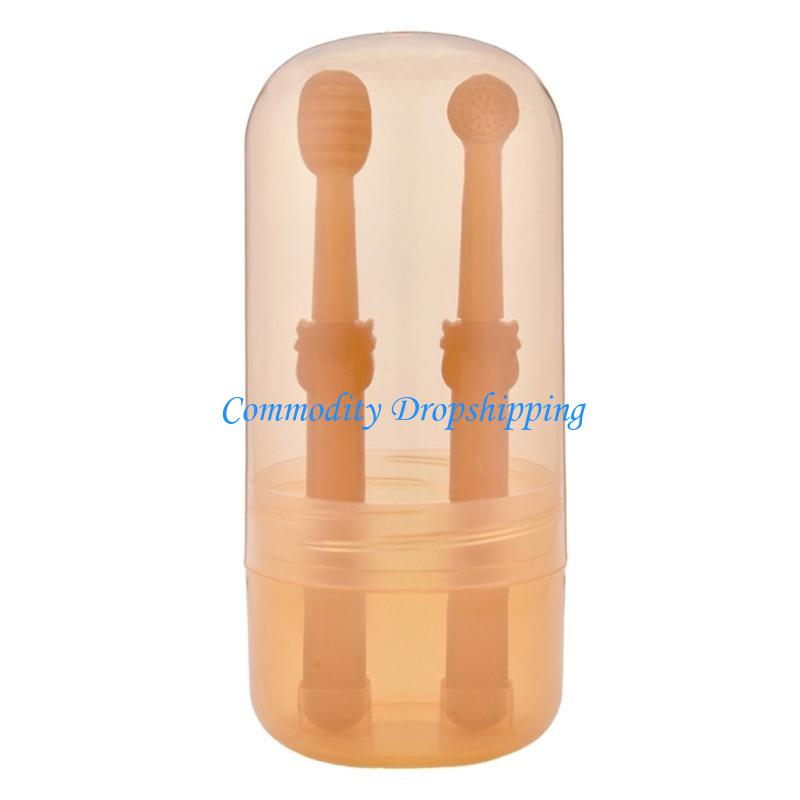 

Y5JC Dogs Toothbrush Dental Care 360°Head Toothbrush Tongue Scraper Set Pet Supplies