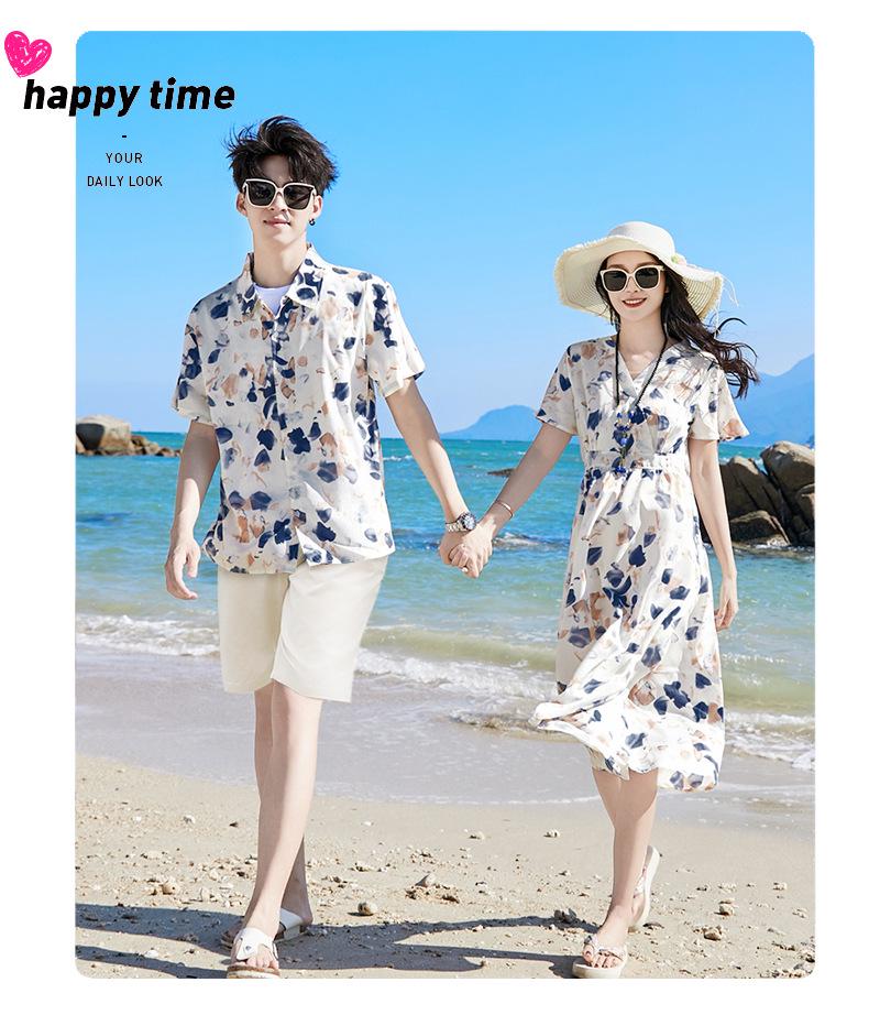 New Spring/Summer Bohemian Beach Dress for Parent-Child Seaside Vacation Photos