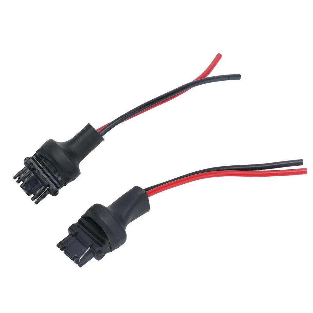 2Pcs Socket Wires Male Adapter Bulb Copper Wiring Harness for Headlight Fog Lamps 12V‑24V