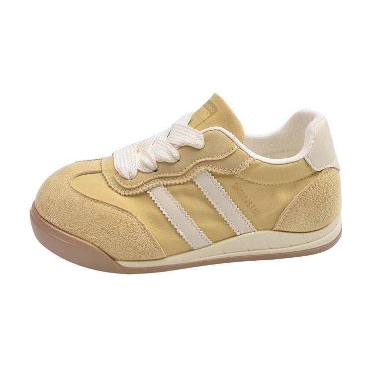 Korean version of high-value fashion versatile little white shoes 2025 summer new breathable casual moral training bread Forrest Gump board shoes