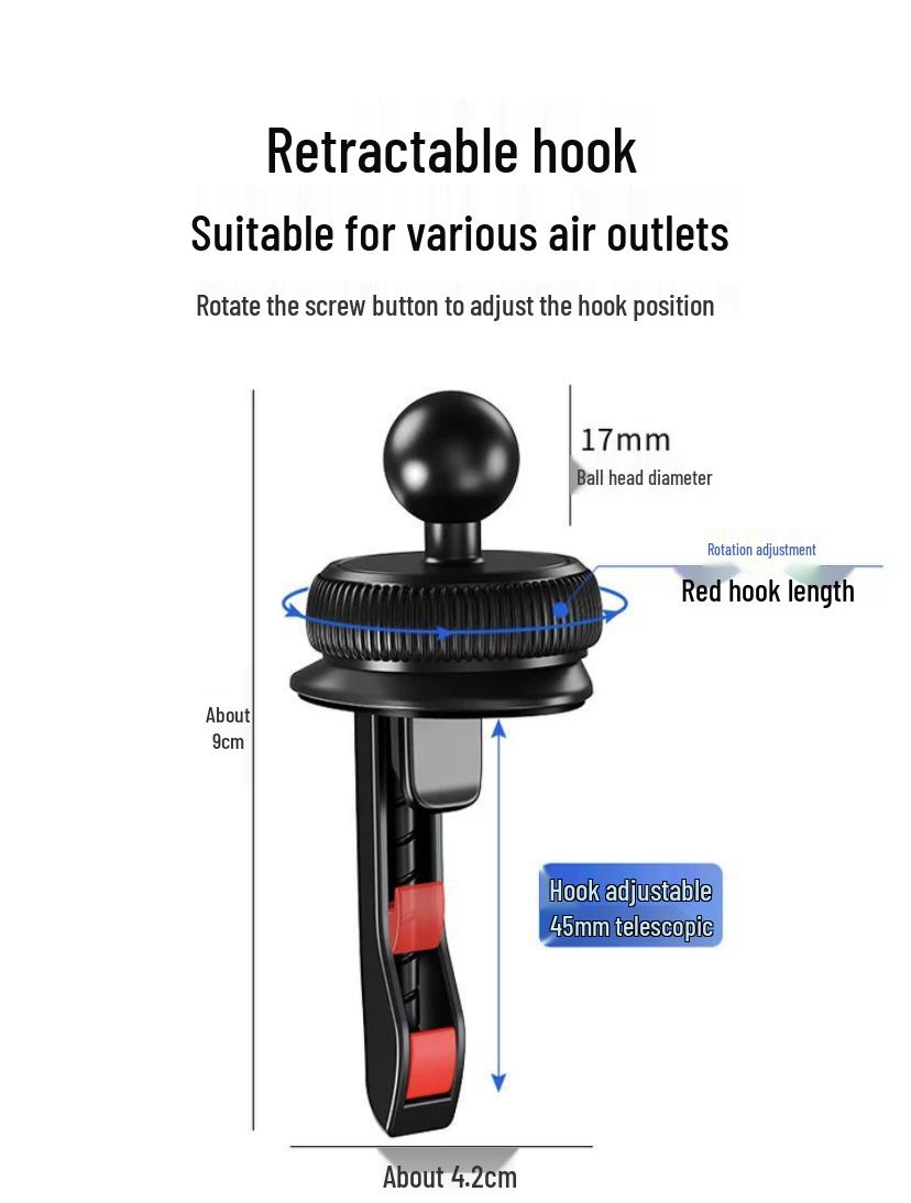 

Universal Car Dashboard and Vent Phone Holder Black