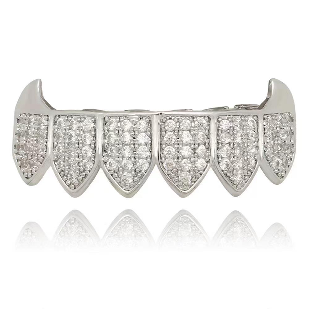 Zirkonia Tijgertand Halloween Hip-Hop Kostuum Tanden