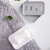 2PCS Soap Dish Plastic Soap Holder for Bathroom Shower Double Layer Draining Soap Dish Tray Easy to Clean Soap Case