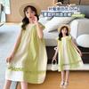 New Summer Dress for Girls, Children's Summer Internet Celebrity, Western Style Cotton Princess Dress, Girls' Thin Dress