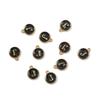 10Pcs Metal Enamel English Letters Charms Pendant For DIY Jewelry Making Necklace Bracelet Accessories
