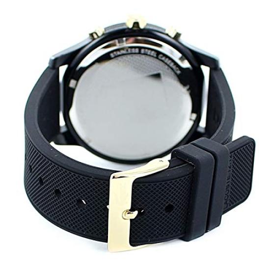 [Lacoste] LACOSTE Men's and Women's L.12.12 Chronograph Gold X Black 2011012 Watch [Used]
