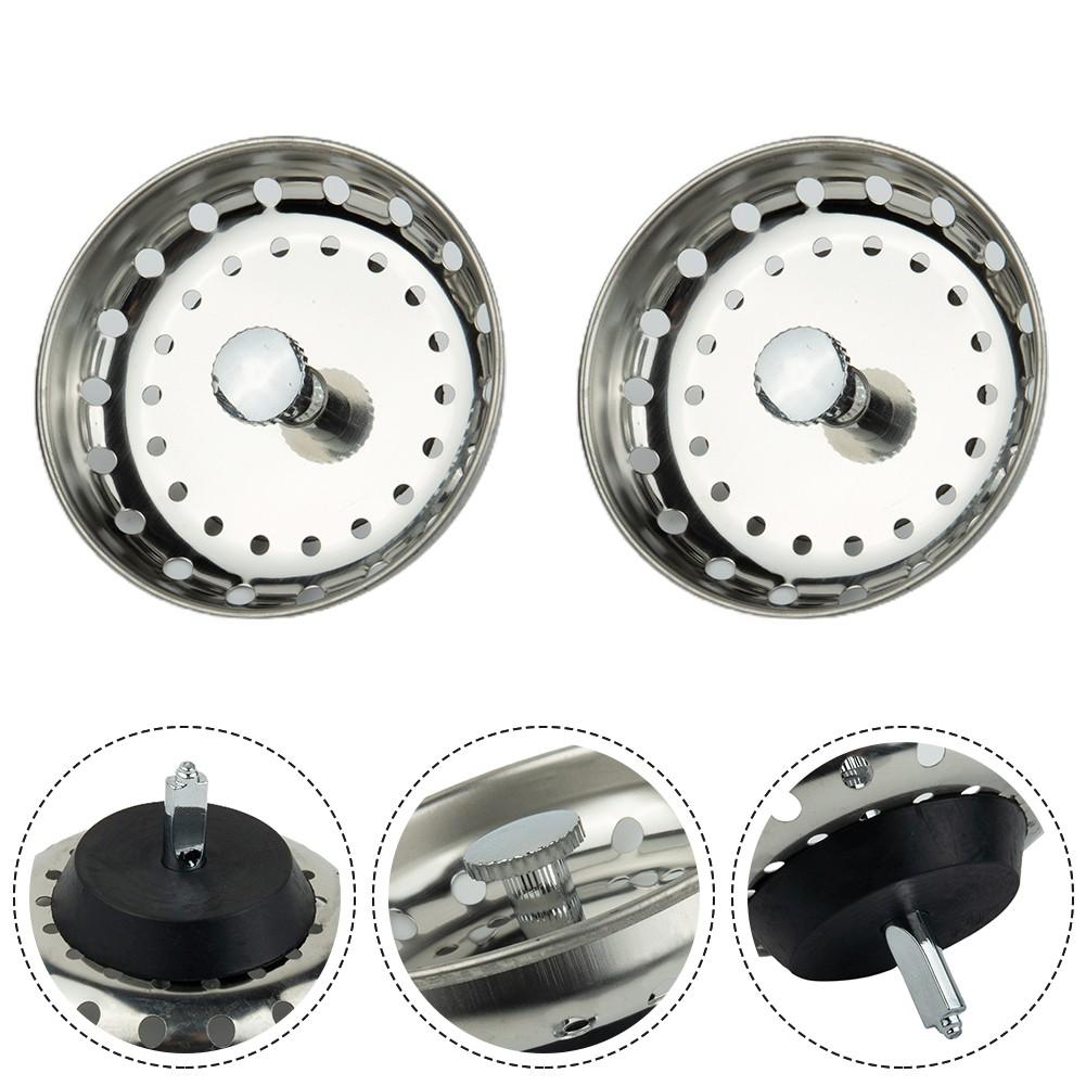 

2 Pack Sink Strainers Drain Home Improvement Stopper