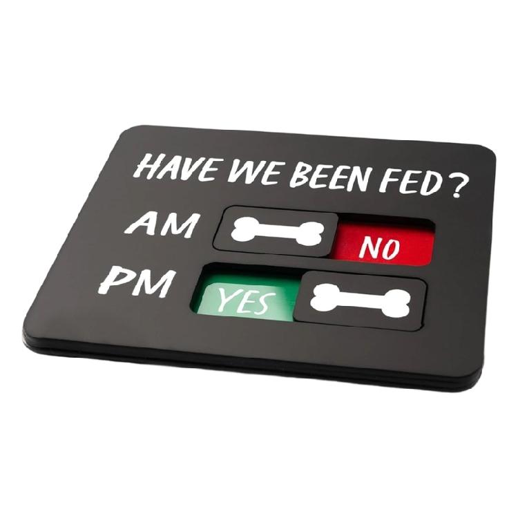 Dog Feeding Reminder,Have I Been Feds Dog Feeding Magnet,Feed Trackers AM PM,Feeding Reminder Slider for Fridge