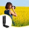 L-shaped Digital Camera Fast Release Plate Detachable Universal Anodized Anti-rust 1/4inch Plates Mount Bracket