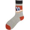 Summer Cotton Socks Trendy Socks Street Personality Illustrations Poached Eggs Harbor Jacquard Medium Tube Socks Socks Couple