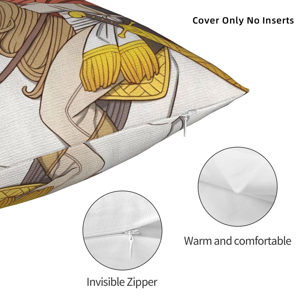 Napoleon Bonaparte Crossing the Alps Pillowcase Soft Polyester Cushion Cover Decorative Art Pillow Case Cover Bed Zippered