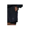 Stone Island Solid Color Logo Patch Double Layer Casual Shorts Men shorts Black 7915B0146-V0020