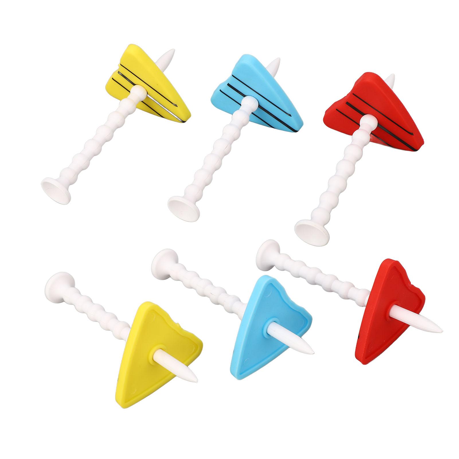 

2 Set Golf Tees Adjustable Unbreakable ABS Plastic On Course Training Accessories