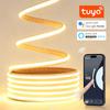 Premium Real Silicone Neon LED Light Strip 24V Tuya Smart WiFi APP Alexa Control Self-Adhesive Tape-Cuttable|Bright|Waterproof