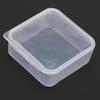 5Pcs Small Transparent Plastic Storage Box Clear Square Multipurpose Display Box